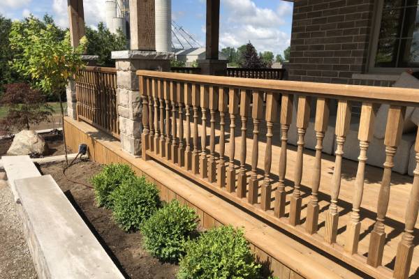Porch railing